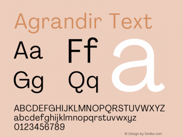 Agrandir Text Version 3.000图片样张