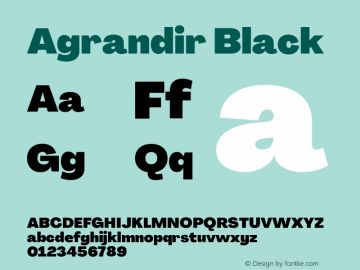 Agrandir Black Version 3.000图片样张