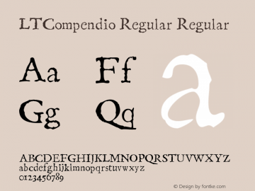 LinotypeCompendio-Regular 001.000图片样张