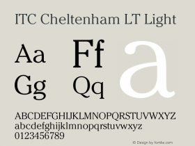 CheltenhamLT-Light 006.000图片样张