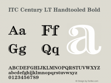 CenturyLT-HandtooledBold 006.000图片样张