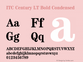 CenturyLT-BoldCondensed 006.000图片样张