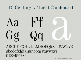 CenturyLT-LightCondensed 006.000图片样张