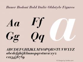 BauerBodoni-BoldItalicOsF 001.001图片样张