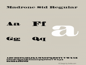 Madrone Std Regular Version 2.031;PS 002.000;hotconv 1.0.50;makeotf.lib2.0.16970图片样张