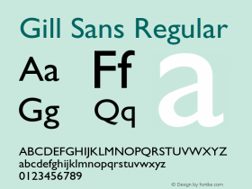 GillSans 001.003图片样张