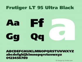 FrutigerLT-UltraBlack 006.000图片样张