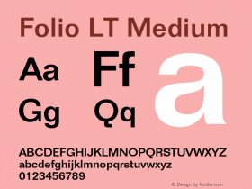 FolioLT-Medium 006.000图片样张