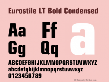 EurostileLT-BoldCondensed 006.000图片样张