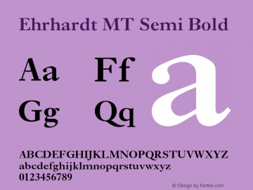 EhrhardtMT-Semibold 001.003图片样张