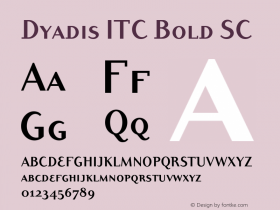 DyadisITC-BoldSC 001.001图片样张