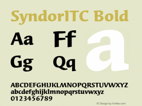 SyndorITC-Bold 005.000图片样张