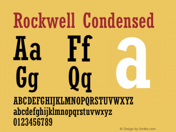 Rockwell-Condensed 001.000图片样张