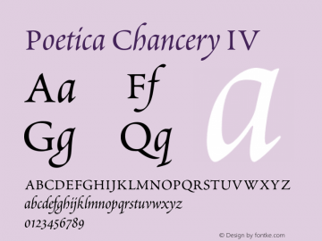 Poetica-ChanceryIV 001.000图片样张