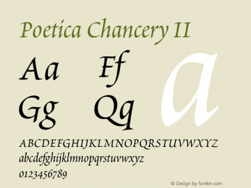 Poetica-ChanceryII 001.000图片样张