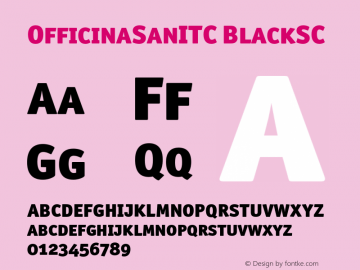 OfficinaSanITC-BlackSC 001.000图片样张