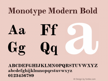 ModernMT-Bold 001.000图片样张