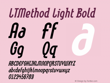 LinotypeMethod-BoldOblique 001.000图片样张