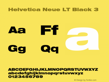 HelveticaNeueLT-Black3 006.000图片样张