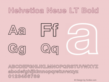 HelveticaNeueLT-BoldOutline 006.000图片样张