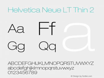 HelveticaNeueLT-Thin2 006.000图片样张