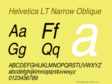 HelveticaLT-Narrow-Oblique 006.000图片样张