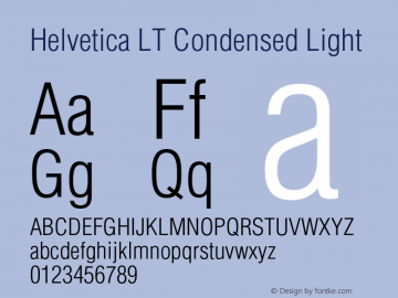 HelveticaLT-Condensed-Light 006.000图片样张