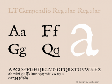 LinotypeCompendio-Regular 001.000图片样张