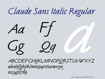 ClaudeSansItalicPlain 001.000图片样张