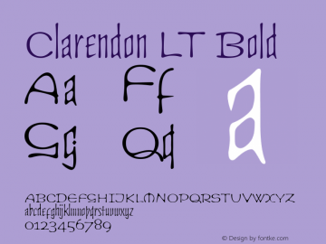 Clarendon LT Bold 001.000图片样张