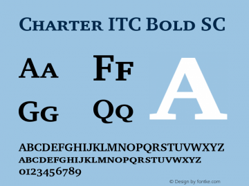 Charter ITC Bold SC 001.005图片样张