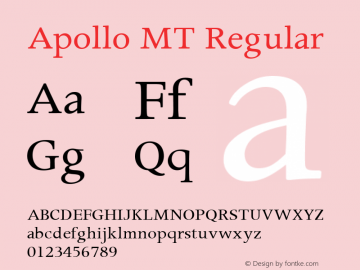 Apollo MT 001.000图片样张