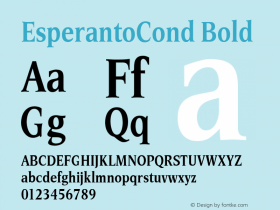 EsperantoCond-Bold 005.000图片样张