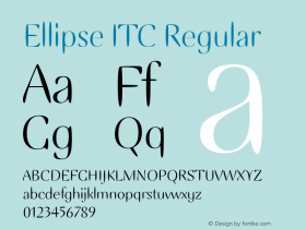 Ellipse ITC 005.000图片样张