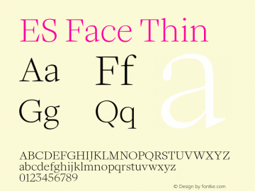 ES Face Thin Version 1.007 | web-OT图片样张