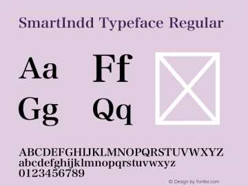SmartIndd Typeface Version 1.1图片样张