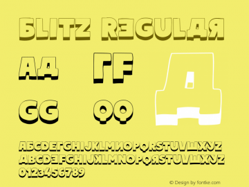 Blitz Regular Version 1.000图片样张