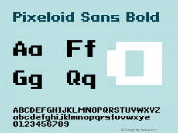 Pixeloid Sans Bold 0.2图片样张