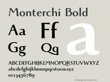 Monterchi Bold Version 1.008图片样张