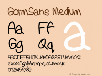 GormSans Medium Version 001.000图片样张