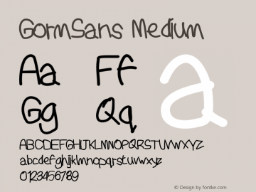 GormSans Medium Version 001.000图片样张