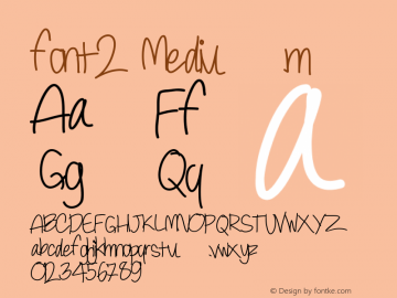 font2 Version 001.000图片样张