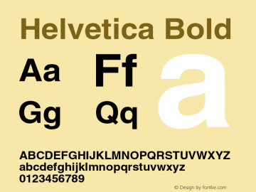 Helvetica Bold 001.007图片样张