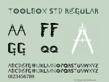 Toolbox Std Regular OTF 1.018;PS 001.001;Core 1.0.31;makeotf.lib1.4.1585图片样张