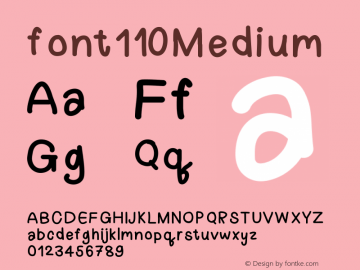 font1 Version 001.000图片样张