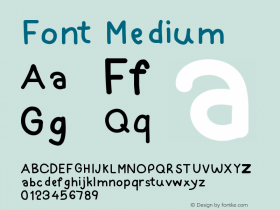 Font Version 001.000图片样张