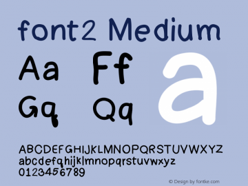 font2 Version 001.000图片样张