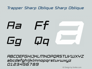 Trapper Sharp Oblique Version 1.000 2004 initial release图片样张