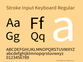 Stroke Input Keyboard Version 1.8.1图片样张