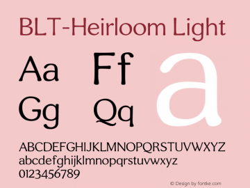 BLT-Heirloom Light Version 1.000 | w-rip DC20190710图片样张